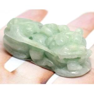 お守り 立像 観音菩薩 ミャンマー天然翡翠 ジェイダイト ヒスイ