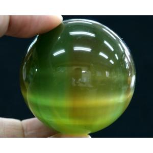 丸玉 キャッツアイ グレー 人工石 猫目石 パワーストーン 開運グッズ