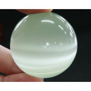 猫目石の置物大玉 丸玉 キャッツアイ ホワイト 人工石 猫目石 開運グッズ インテリア