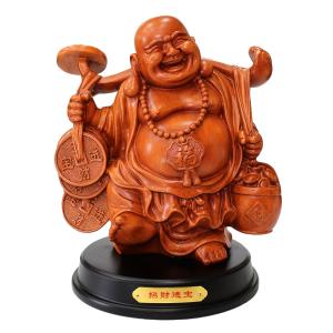 七福神 布袋様 布袋尊 真鍮製 置物 古銅 幸運 金運アップ 風水