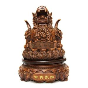 銅器 ミニ貔貅 ヒキュウ 風水 置物 黄銅製 : 仏像と縁起物の専門店 龍