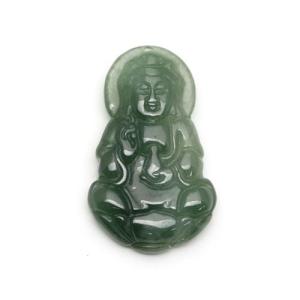 翡翠 お守り 観音様 jade ミャンマー 原石 ひすい ヒスイ