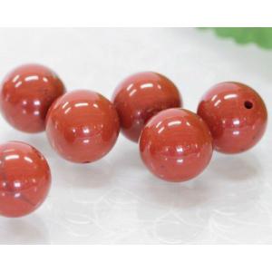 レッドジャスパー 10mm丸玉 穴あり 1粒売り 天然石 パワーストーン