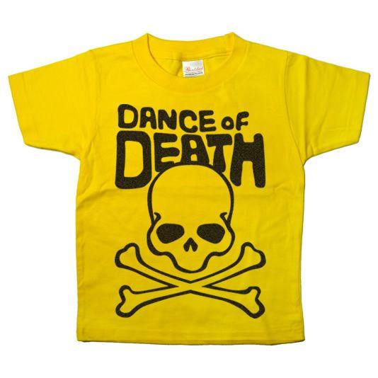 スカル半袖Tシャツ（DANCE OF DEATH）　キッズサイズ 髑髏・ドクロ （半袖） SK02K