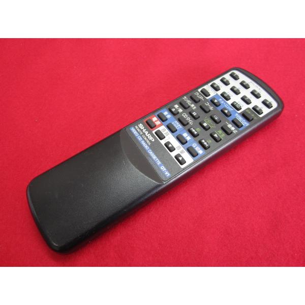 RAC-6■SHARP CDラジカセ オーディオリモコン QT-V1 RRMCG0013AWSA 動...