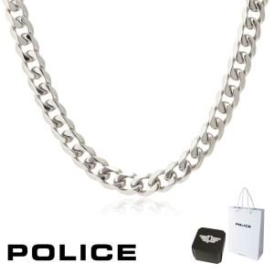 POLICE（ポリス） ネックレス ペンダント 喜平チェーン メンズ 2面