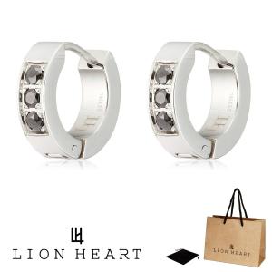 LION HEART ライオンハート ピアス LHMP008NBK 2点 セット 両耳 LION HEART ライオンハート 2点セット 両耳用 フープ ピアス