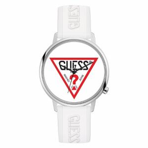 ２年保証 Guess ゲス ORIGINALS オリジナル Hollywood 腕時計 メンズ レディース ユニセックス V1003M2 ステンレス ラバーベルト｜kougasyou