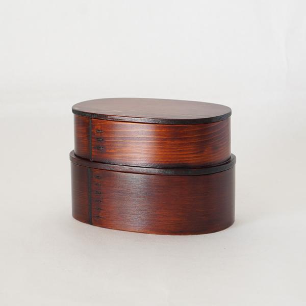 小坂屋漆器店 曲げわっぱ 親子弁当箱 二段弁当箱 漆仕上げ 摺り漆 日本製 国産 木曽奈良井宿 曲物