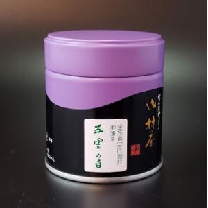 抹茶 薄茶】【裏千家】上林春松本店　五雲の白（ごうんのしろ）４０g缶　坐忘斎家元御好　京都宇治抹茶 茶会 稽古 茶道 ギフト 返礼品 プレゼント｜kougetuen