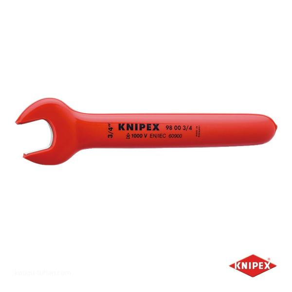KNIPEX 9800-3/8 絶縁片口スパナ 1000V