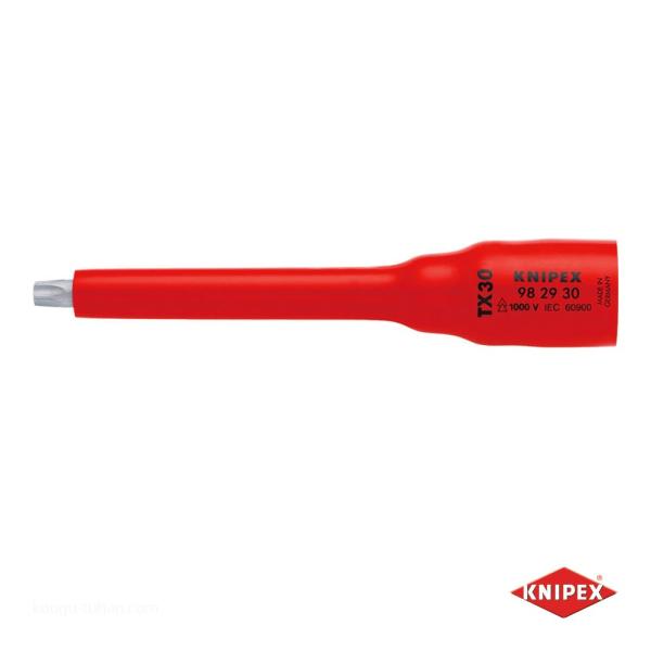KNIPEX 9829-30 (3/8SQ) 絶縁ソケットTx30 1000V