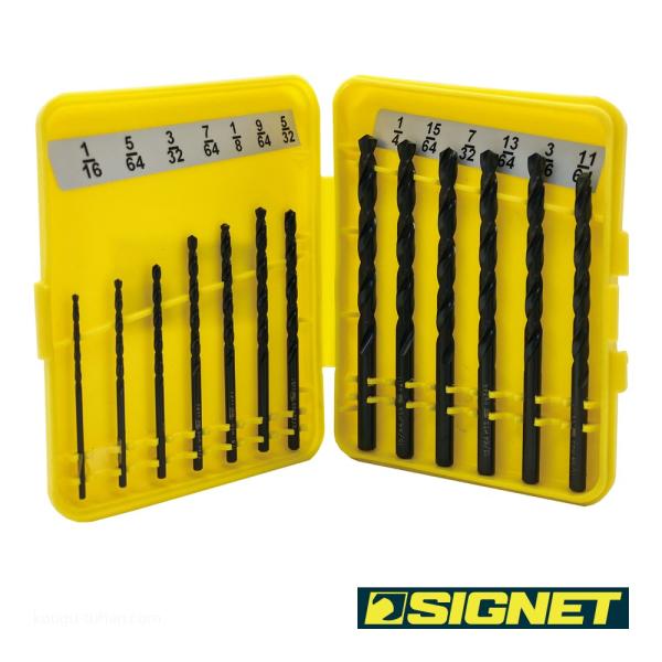 SIGNET 57301 HSSドリルセット 13PCS インチサイズ 1/16-1/4