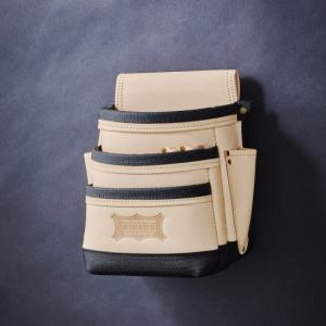 ニックス　KBB-301DD／総ヌメ革使用3段腰袋（バリスティック補強仕上げ） KBB-301DD／総ヌメ革使用3段腰袋（バリスティック補強仕上げ） - knicks