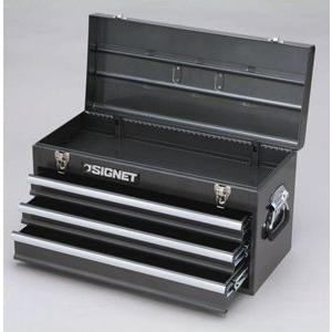 SIGNET　ＳＧ５１１　ツールボックス　３段　ベアリングレール（黒）（５４３３３）