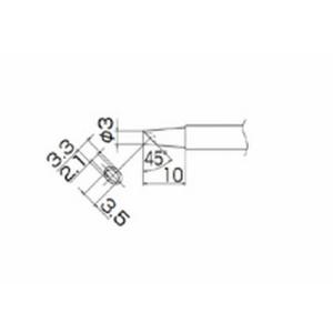こて先 3BC型 溝付 はんだメッキ 1MM