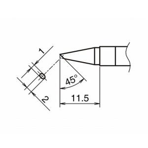 交換こて先　T39シリーズ【T39-BC1020】【白  光】｜kougubako