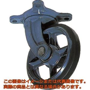 京町　鋳物製自在金具付ゴム車輪２５０ＭＭ｜kougubako
