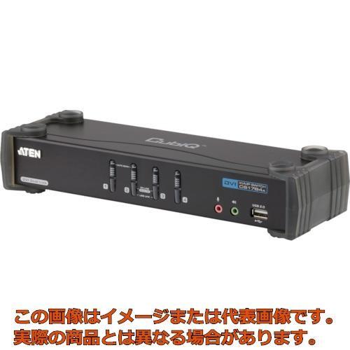 ＡＴＥＮ　ＫＶＭＰスイッチ　４ポート　／　ＤＶＩ　／　デュアルリンク　／　ＵＳＢ２．０ハブ搭載