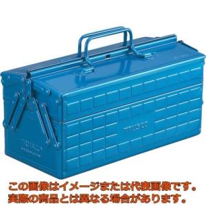 ＴＲＵＳＣＯ　２段工具箱　３５０Ｘ１６０Ｘ２１５　ブルー｜kougubako
