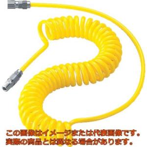 【代引不可・配達日・配達時間帯指定不可】ＴＲＵＳＣＯ　エアコイルホース　スパイラルエアホース　５×８ｍｍ　６ｍ