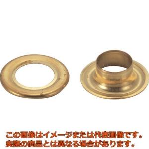 ＴＲＵＳＣＯ　両面ハトメ　真鍮　１５ｍｍ　５０組入　　（円筒ケース入）｜kougubako