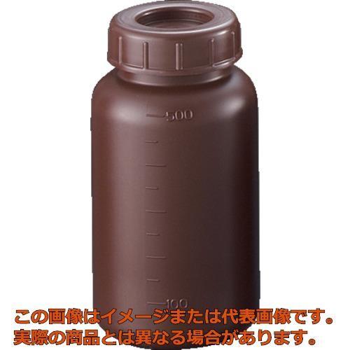 サンプラ　ＰＥ広口遮光瓶　５００ｍｌ　（１００個入）