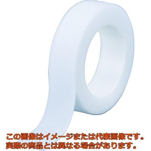 ＴＲＵＳＣＯ　マジックバンド［［Ｒ下］］結束テープ両面　幅２０ｍｍ長さ１．５ｍ白