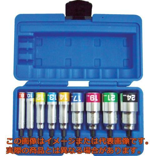 ＴＯＰ　電動ドリル用コンパクトソケット　９本組