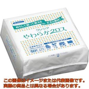 【代引不可・配達日・配達時間帯指定不可】クレシア　やわらかクロス　５０枚Ｘ１８パック