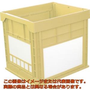 ＫＵＮＩＭＯＲＩ　プラスチック折畳みコンテナ　パタコン　Ｎ−１３４　イエロー｜kougubako