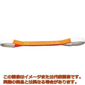 【代引不可・配達日・配達時間帯指定不可】ＴＲＵＳＣＯ　ベルトスリング　両端アイ形　２５ｍｍＸ０．５ｍ｜kougubako