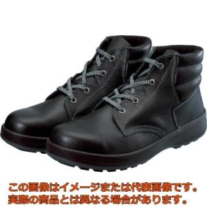 シモン　３層底安全編上靴　２６．５ｃｍ　ブラック｜kougubako