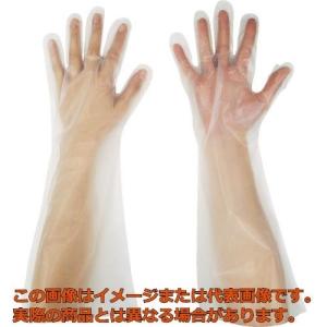 東京パック　緊急災害対策用手袋ロング五本絞りＭ　半透明｜kougubako