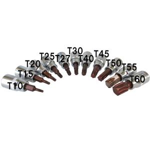 5角 トルクス ビットソケット 9個組 6.3...の詳細画像3