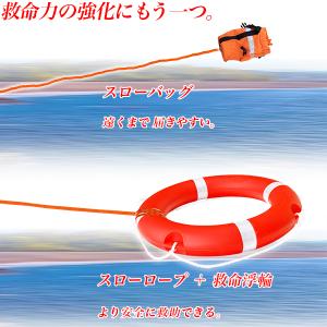 スローバッグ 20m 水上 救命ロープ 浮力付...の詳細画像4
