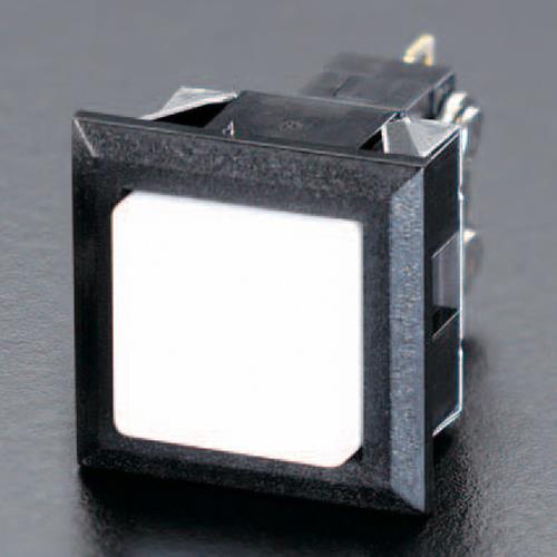 エスコ EA940DJ-6 125V/ 3A プッシュスイッチ(白)