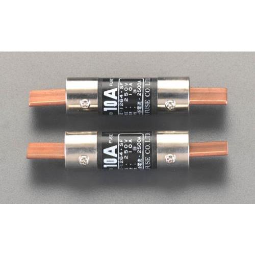 エスコ EA758ZV-26 250Vx 30A 筒型エンクロヒューズ(刃型/2本)