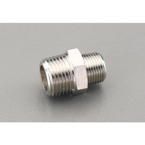 エスコ EA141CD-134 R 3/8”xR 1/2” 異径ニップル(真鍮製)