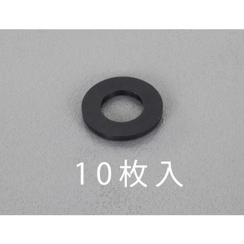 エスコ EA949ZB-122 M12/13.0x27x2.5mm 平ワッシャー(TPR製/黒/10...