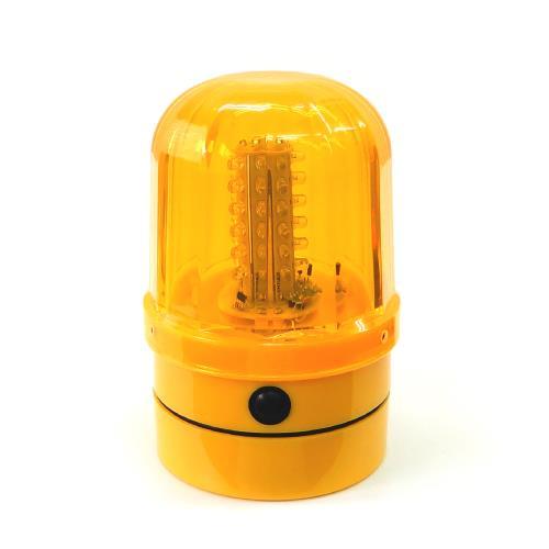 エスコ EA983FS-812 [単1x2本]LED回転灯(マグネット付/黄色)