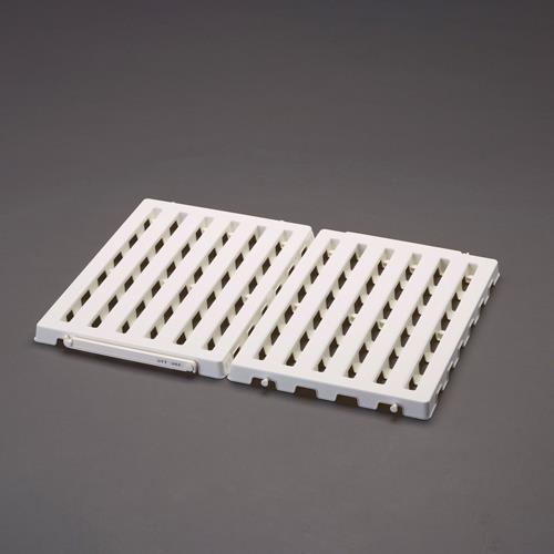 エスコ 蝶プラ工業 EA997RJ-211 700x520x 30mm バスマットすのこ(折りたたみ...