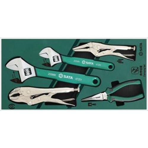 エスコ SATA EA687YA-26A モンキーレンチ&amp;プライヤーセット(トレー入)