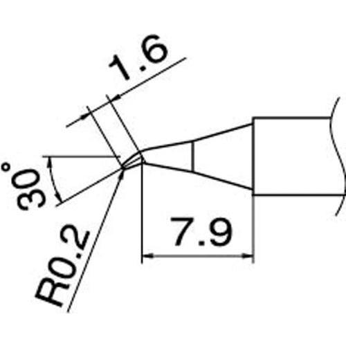 白光 T12-JS02 こて先/0.2JS型