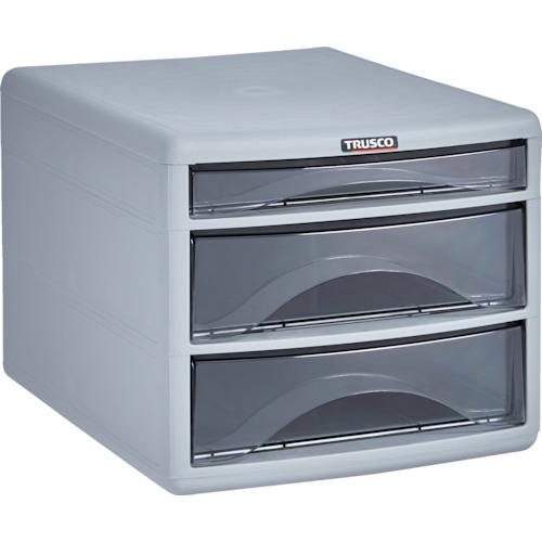 トラスコ TRUSCO プラスチックレターケース A4浅型1段、深型2段 PA4-SW3