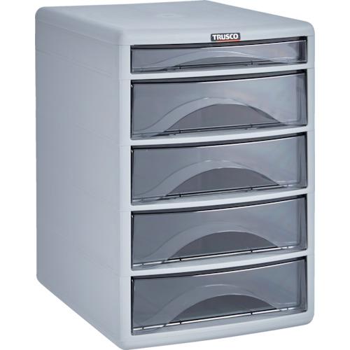 トラスコ TRUSCO プラスチックレターケース A4浅型1段、深型4段 PA4-SW5