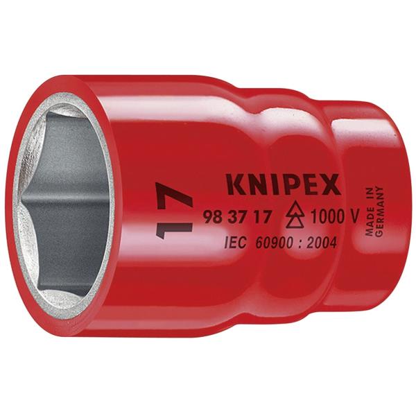 KNIPEX クニペックス  9837-19 (3/8SQ) 絶縁ソケット 1000V