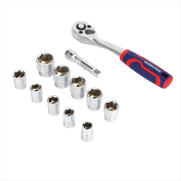 WORKPRO ワークプロ WP202585 3/8DRソケットレンチセット 10-22mm 12P...