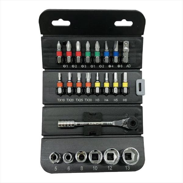 SIGNET シグネット 27002 ロールチョイス 23PC 1/4SQソケット&amp;ビットセット