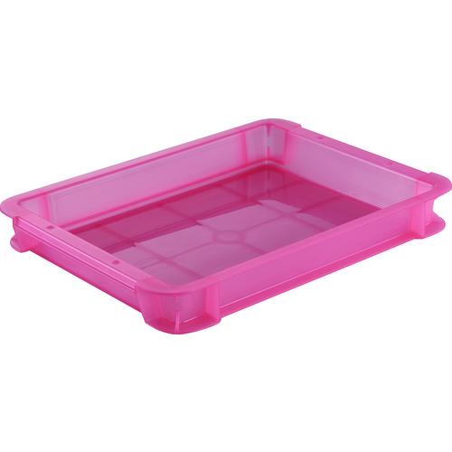 トラスコ TRUSCO スケルトンカラーコンテナ 3L 赤 TSK-3R